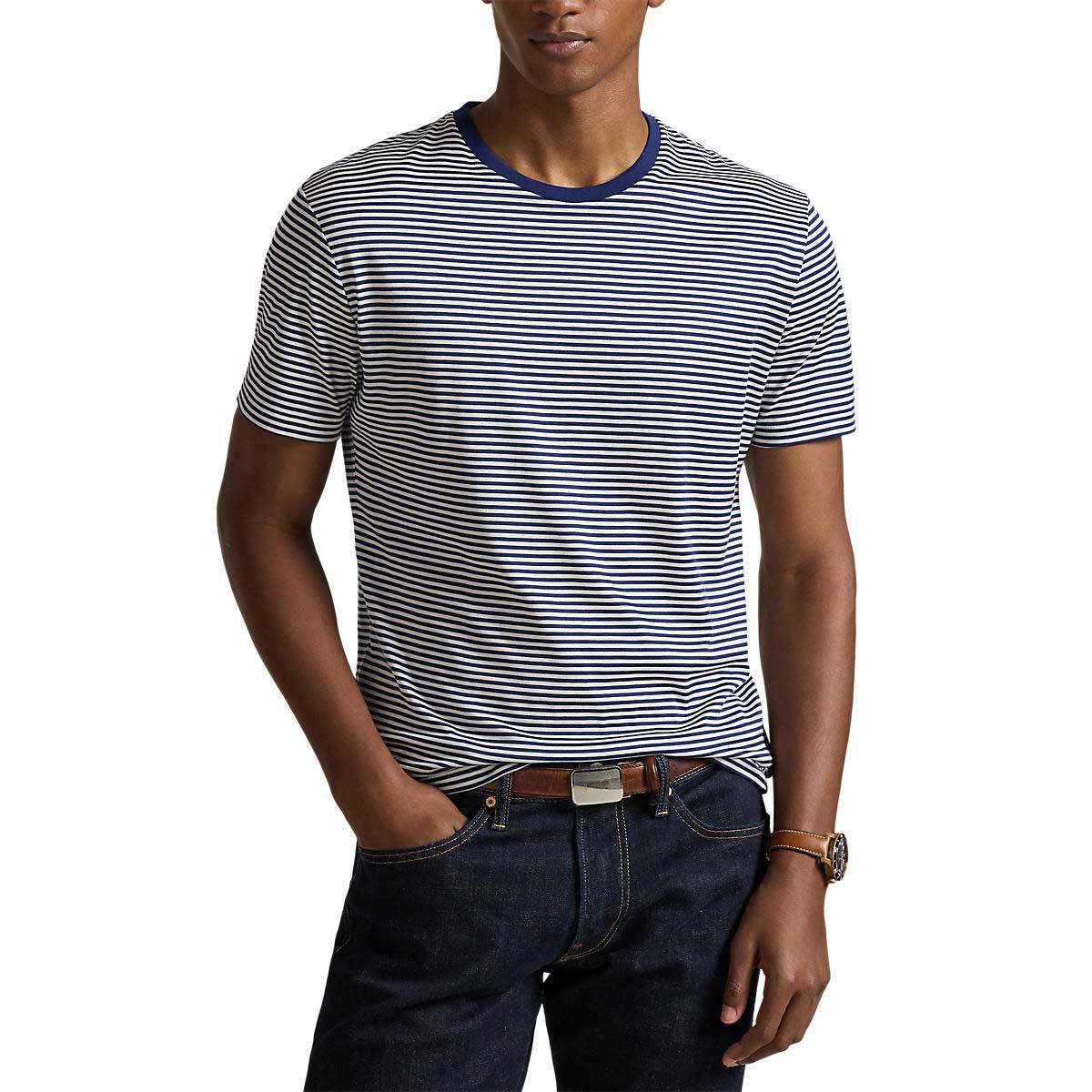 Polo Ralph Lauren Standard Fit Striped Lisle T-Shirt